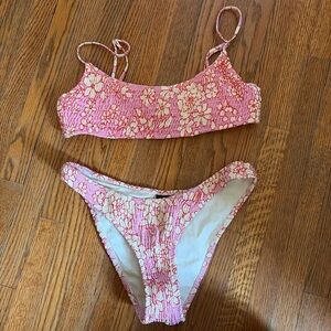 Triangl Swimwear Pink Floral Bikini